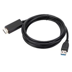 1,8 M USB-HDMI-sovitinkaapelin johto USB 2.0 Type A uros-HDMI-urosmuunnin FP