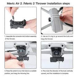Airdrop-järjestelmä -dji Mavic 2 drone kalastussyötti lahja pelastaa kaukoheitto