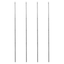 4kpl jalkapallopöydän käyttösauvan vaihto pylväät pöytäjalkapallokone jalkapallokoneen toiminta pylväät jalkapallokoneen osat Hopea