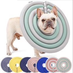 Barsinfi Hund Krave Pet Light Elizabeth Ring Anti-slikke Anti-bid Grooming Pet Headwear Rengøring Set pink*grå XL