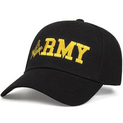 Bricks Masons Army kompas og firkantet g frimurerisk baseball cap Flådens hær 56-62 cm