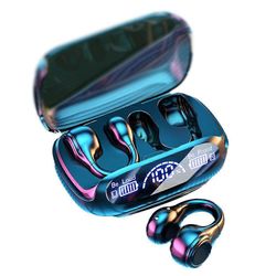 Langattomat Bluetooth 5.3 -kuulokkeet, digitaalinen näyttö, korvaleikkeen kohinanvaimennus Musta