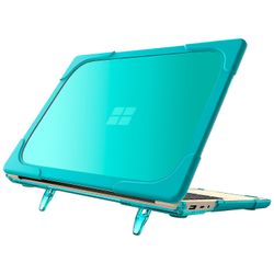 Kova PC:n täysi suojaus kannettavan tietokoneen kotelo, jossa jalusta Microsoft Surface Laptop 2/3/4 15-tuumainen 1873/1953 metallinäppäimistöversi...