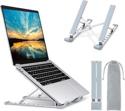 Hycy Støtte ordinateur bærbar, støtte PC bærbar 9 niveaux rglables, refroidisseur en aluminium ventil kompatibel avec macbook, dell, lenovo, hp, aut