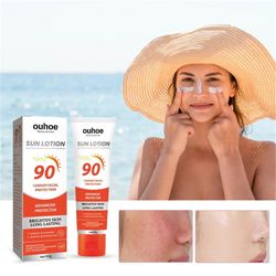 Baodan 90 aurinkovoidetta pitkäkestoinen suoja valkaiseva aurinkovoide kosteuttava ihoa suojaava voide 50g