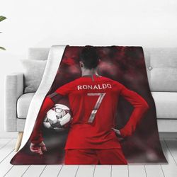 Kerota 7 Ronaldo Ultra-Soft Micro Travel Fleece pehmopeitot kotisänkyyn, sohvalle, olohuoneeseen ABD19673 50x40in 125x100cm