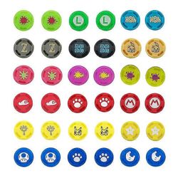 36 kpl peukalokahva asetettu joystick-korkin ohjainsauvan kansi kytkimelle Joy-con-ohjain / kytkin Lite Limited Edition