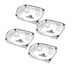 4 kpl taitettava lautassarja, kannettava sotkusarja, elintarvikelaatuisesta materiaalista valmistettu taittolevy lounasperheen piknik-taittolautase...