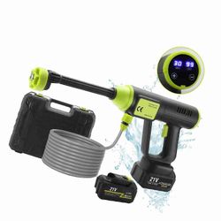 980 PSI johdoton painepesuri 21 V paristoilla, akkukäyttöinen painepesuri, kannettava painepesuri