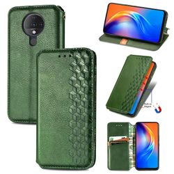 Kompatibel med Huawei P40 Flip Case Etui Vintage Wallet Flip Cover med magnetisk lukning Coque - Blå grøn