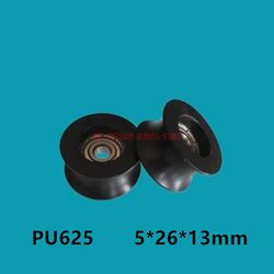 Salg 5 * 26 * 13 Nylon / pom Polyoxymethylen belagt plastleje remskive rille 625u 14 mm diameter Walking Round Rubber 625