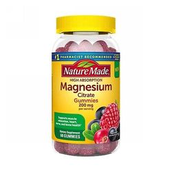 Nature Made Magnesium Citrat, 200 mg, 60 Count (Pakke med 1)