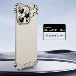 Varm spesialformet hjørnepute i metall Telefondeksel mot fall for iPhone 15 14 13 Pro Max iPhone15Promax Original machine ash