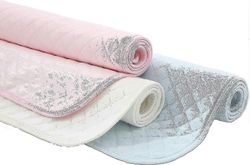 Pestävät koiran pissatyynyt harjoitteluun | Suuret liukumattomat uudelleenkäytettävät lemmikkipehmusteet, 2 kpl sininen ja vaaleanpunainen valkoine...