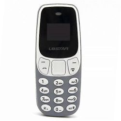 L8STAR BM10 Dual SIM Bluetooth-yhteensopiva minibaaripuhelin 2G GSM 0,66 tuuman näytön matkapuhelin Harmaa