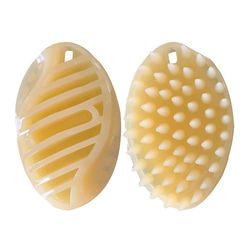 Blød blid silikone børster Pet Skive Hund Cat Massage Brush, 105x70mm