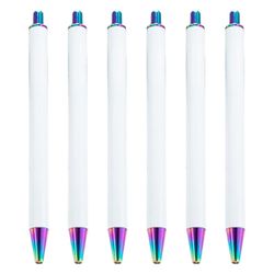 6 kpl kuulakärkikynän aihiot, lämmönsiirtokuulakärkikynät täysväritulostukseen, sublimaatiokynän aihiot värikkäissä väreissä