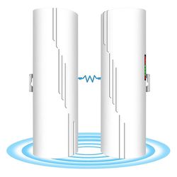2kpl langaton silta, 900mpbs 5.8g wifi-silta, pitkän kantaman pisteestä pisteeseen langaton silta 16db-DT: llä