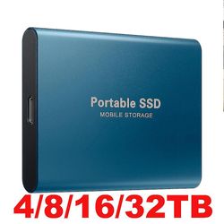 SSD mobil harddisk 4 TB 16 TB 25 TB 32 TB høyhastighets mobil SSD 40 % rabatt 4TB