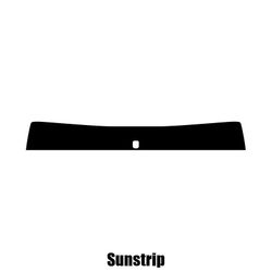 Window-Tint Sun Strip for Hyundai ix35 - 2009 til 2013 pre-cut sunstrip 5% limo sort