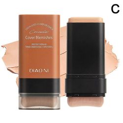 Makeup Foundation Stick Natural coverer Kaksipäinen peitevoide 3 vaaleanpunainen ihonväri