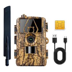 4G LIVE Trail Kamera APP Control IR Night Vision Hunting Trap HD -kamera 60MP 8K SIM-kortilla Mobil Kuten