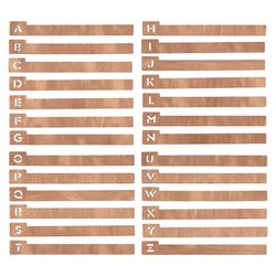 26 kpl levyjakajia, aakkosjärjestyksessä olevat vinyylilevyjen säilytysjakajat A-Ö