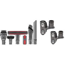 6 Pakke til Dyson V11 V10 V8 Absolute/ V8 Animal/ V7 V6,dc59,dc44, Absolute Cord-free & 2x Opbevaring Holder Beslag Hoved