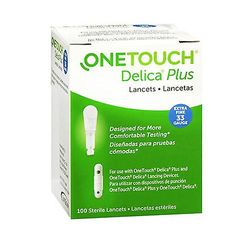 Onetouch Delica Plus Lancets Erittäin hieno 33 mittari, 100 määrä (1 kpl pakkaus)
