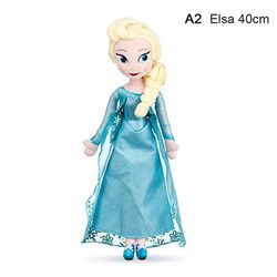 1pc 30/40/46/50cm Frossen Anna Elsa Olaf Dolls Snow Queen Princess fylt plysj 40cm