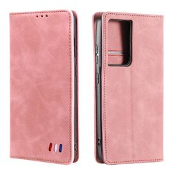 Etui til Samsung Galaxy S20 Ultra Cover Magnetisk lukning tegnebog Bog Flip Folio Stand View Læder cover Stødsikker - Rosegold