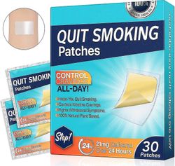 30stk Quit Smoking Patches, Stop Patch, Aid, enkel og effektiv Anti-klistremerker 1 PAKKE