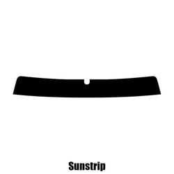 Window-Tint Sun Strip for Kia Magentis - 2003 til 2006 forskårne solstrip 5% limo sort Sunstrip