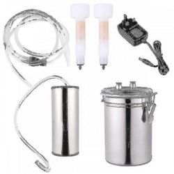 2l sähköinen lypsykone vuohi lampaat ruostumattomasta teräksestä valmistettu ämpäri imu tyhjiöpumppu kotitalouksien lypsäjä