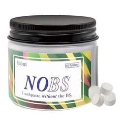 Sesh Fluorittomat hammastahnatabletit 62/186 luonnolliset ainesosat luonnolliset tahnatabletit kotimatkoille 62 Tablets