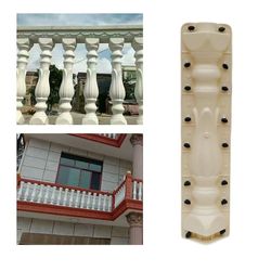 1Par PVC forreste bageste balustrader form til beton balustrade hegn konstruktion