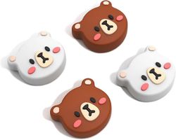 Heyone Peukalokahvan korkit Nintendo Switchille, söpöt joystick-kannet 3D-kuvion kannella pehmeä suloinen silikoni analoginen 4kpl sarja kytkimelle...