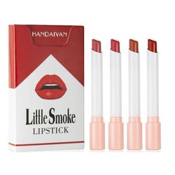 4kpl Little Smoke Matte savuke huulipuna huulikiiltosarjat naisille huuli tahra pitkäkestoinen C