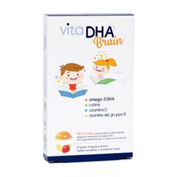 Vitadha Brain - Omega-3-lisäravinne puhdistetusta ja hajuttomasta kalaöljystä | 30 pehmoa
