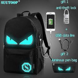 2025 Uusin malli Unisex USB-lataus valoisa koululaukku teini-ikäisille Musiikki