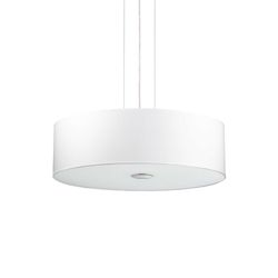 Ideal Lux Lighting Woody 5 Lys stort rundt loft vedhæng hvid, E27