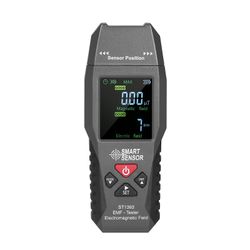 SMART SENSOR ST1393 EMF-mittari sähkömagneettisen kentän EMF-ilmaisin kädessä pidettävä mini digitaalinen LCD musta