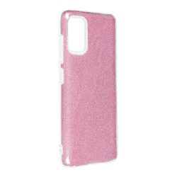 König Telefoncover til Samsung Galaxy A41 Beskyttelsesetui Cover Kofanger Shell Glitter Pink