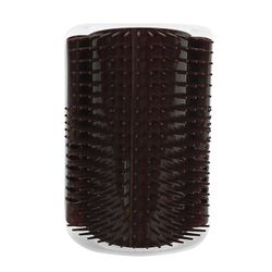 Katte Brush Corner Cat Massage Self Groomer Comb Brush, Brun Farve