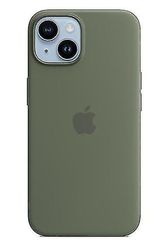 Silikontelefonfodral kompatibelt med Iphone 14 Olive