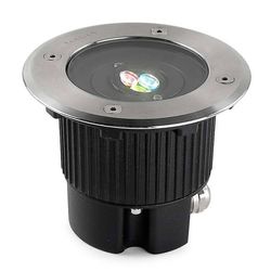 LEDS-C4 Lighting LEDS C4 Gea LED Lille rund udendørs RGB Easy + forsænket lys rustfrit stål IP67
