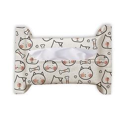 Cat Hund Bone Beskyt Animal Pet Lover køkkenrulle Tissue Bag Serviet Bumf