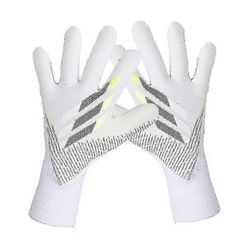 Maalivahdin hanskat Ensiluokkaiset jalkapallomaalivahdin hanskat Sormisuojat Nuorille Valkoinen harmaa 9