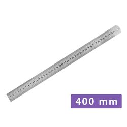 400mm dobbeltsidet rustfrit stål lige lineal