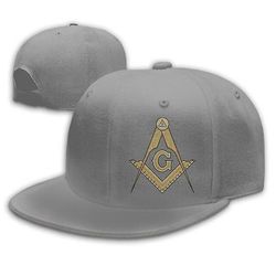 Bricks Masons Kompas & firkant g frimurersymbol baseball kasket Grå One